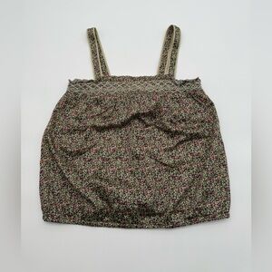 Women’s American Eagle Outfitters Cottage-core Ruffle Floral Trim Tank Top Sz Sm